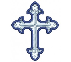 Stickdatei - Kreuz Wasser Fisch